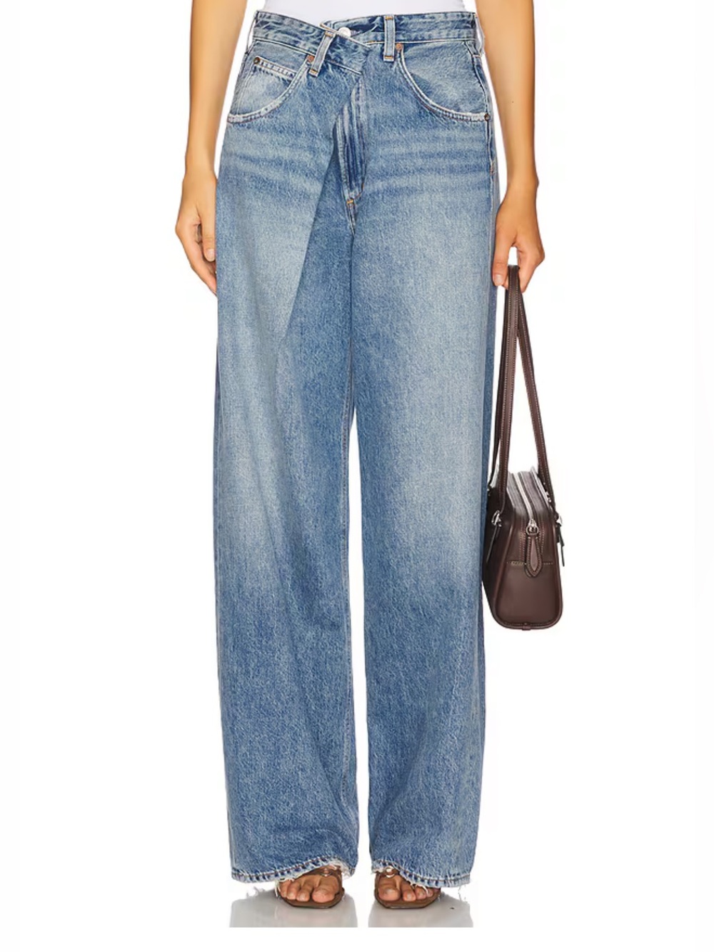 NWOT Agolde Vana fold over jeans Mantra 24P